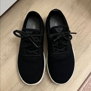 allbirds Women's Wool Runners - True Black (Cream Sole) Sneakers